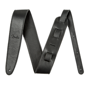 Artisan Crafted Leather Strap, 2.5 Black