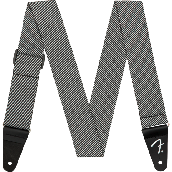 Modern Tweed Strap, White/Black 2