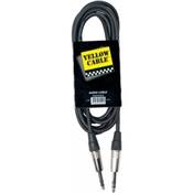 Yellow Cable K15-6 - Cable Audio Mixte Jack Stéréo Mâle/Jack Stéréo Mâle 6m