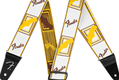 WeighLess Monogram Strap, White/Brown/Yellow, 2