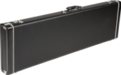 G&G Standard Precision/Jazz Bass Hardshell Case, Left Handed, Black with Black Acrylic Interior