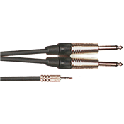 Yellow Cable K07M-3 - Cable Audio Mixte Mini Jack Stéréo/2 Jacks Mono Mâle 3m