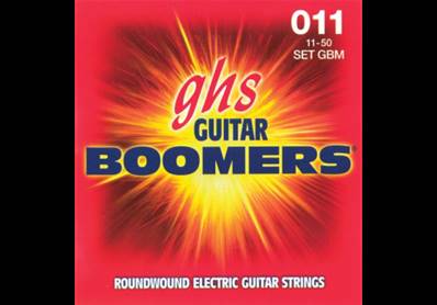 GHS GBM - Jeu de Cordes Guitare Electrique Boomers Medium 11-50