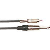 Yellow Cable K01-3 - Cable Audio Mixte RCA Mâle/Jack Mono Mâle 3m