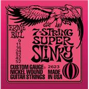 Ernie Ball 2623 Cordes guitare électrique 7 cordes super light 09-52