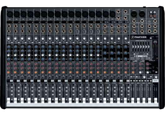 Mackie PROFX22 - Mixeur USB 22 canaux 4 Bus  FX