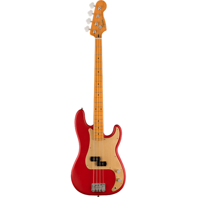 --- DISCONTINUE ---Basse électrique Squier 40th anniversary vintage edition dakota red