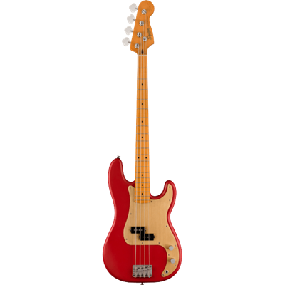 Basse électrique Squier 40th anniversary vintage edition dakota red