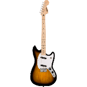 Squier Sonic Mustang, Maple Fingerboard, White Pickguard, 2-Color Sunburst