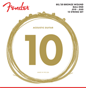 80/20 Bronze Acoustic Strings, Ball End, 70-12L .010-.050 Gauges, (12)