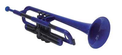 --- DISCONTINUE ---Jiggs Pbone pTrumpet - Trompette Sib plastique bleue avec housse et 2 embouchures