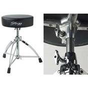 Stagg DT-220R - Siège batteur professionnel à siège rond