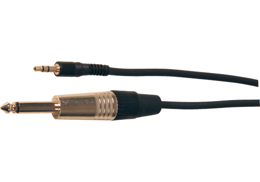 Yellow Cable K11-3 - Cable Audio Mixte Mini Jack Stéréo Mâle/Jack Mono Mâle 3m