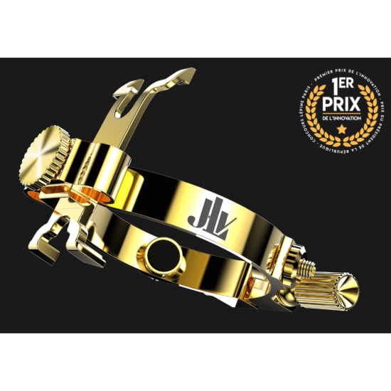 JLV SOUND - Ligature JLV plaquée Or pour clarinette Sib