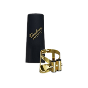 Vandoren M/O Finition Vieil Or LC58AP - ligature avec couvre-bec pour saxophone ténor