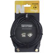 Stagg NCC5UAUB - Câble Ordinateur USB A-B 2.0 - 5M