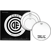 Code Drumheads Pack de Peaux generator clear fusion  cc 14 dna coated