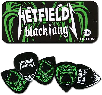 Dunlop PH112T114 Boite de 6 mediators James Hetfield Ultex 1.14