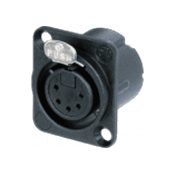 --- DISCONTINUE ---Neutrik NC5FD-LX-BAG - emb. xlr f 5 pôles noir dlx