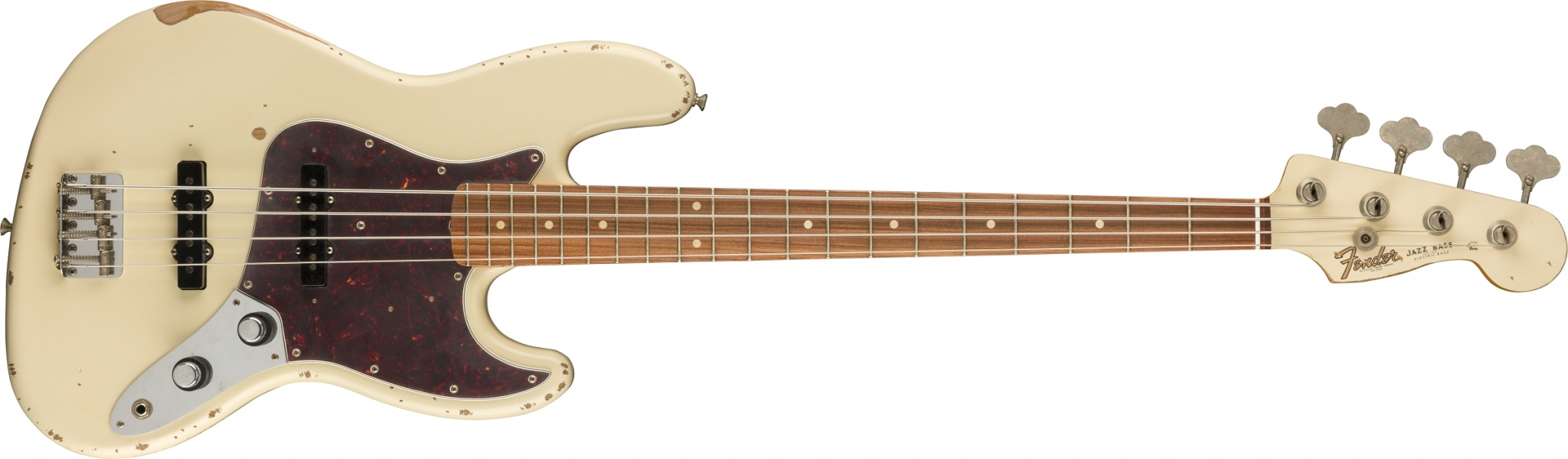 Fender Jazz Bass Roadworn 60'S pao ferro olympic white
