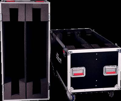 Gator G-TOURLCDV2-5055-X2 - flight case a roulettes pour