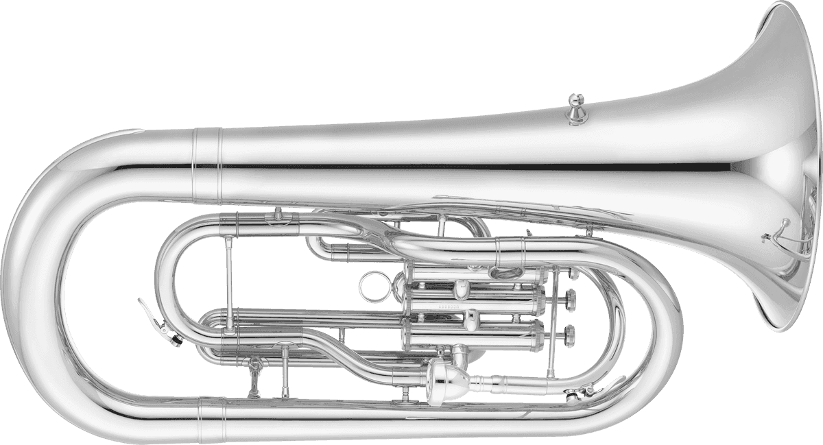 --- DISCONTINUE ---Jupiter JEP1000MN - Euphonium Sib de défilé 3 pistons, nickelé