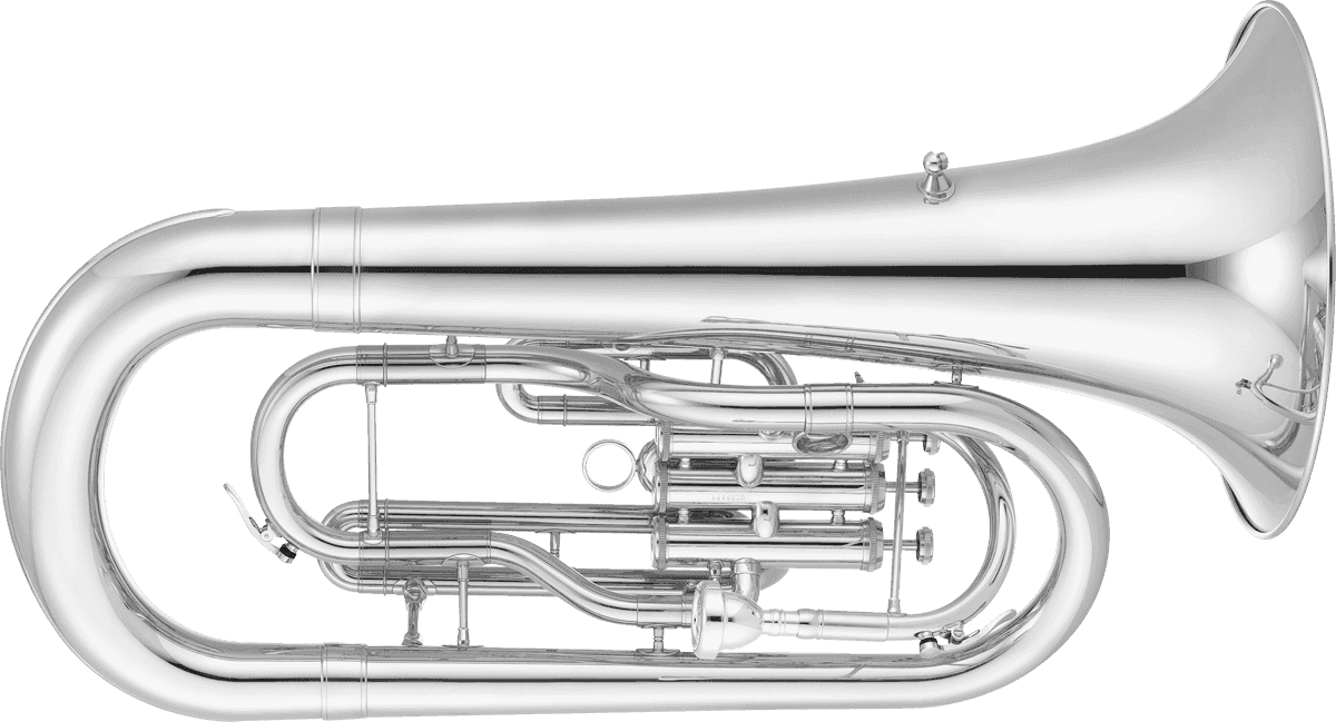 Jupiter JEP1000MN - Euphonium Sib de défilé 3 pistons, nickelé