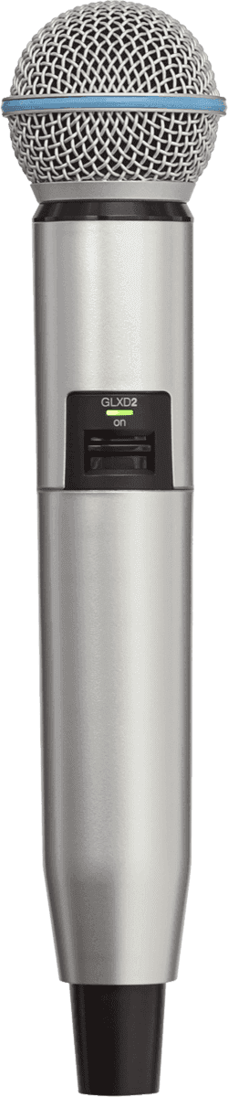 --- DISCONTINUE ---Shure WA723-SIL - corps emetteur GLXD2-SM58/beta58a argent