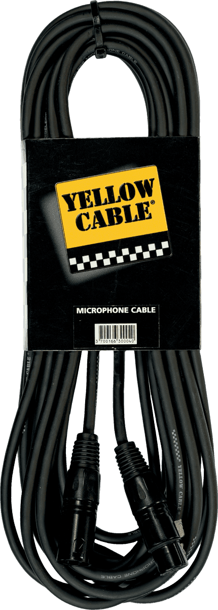 Yellow Cable M20X - xlr male/xlr femelle 20m