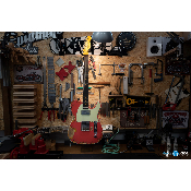 Fender Custom Shop S20 Telecaster Heavy Relic Aged Fiesta Red over 3 Colors Sunburst - Guitare Electrique