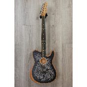 Fender Acoustasonic Telecaster Black Paisley