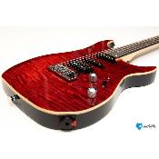 --- DISCONTINUE ---Vigier Excalibur ultra Blues HSS TREMOLO Ruby Red rosewood Chrome - guitare électrique
