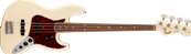 American Vintage II 1966 Jazz Bass, Rosewood Fingerboard, Olympic White
