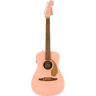 Guitare electro-acoustique Fender Malibu Player Shell Pink