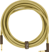 Deluxe Series Instrument Cable, Straight/Angle, 18.6', Tweed