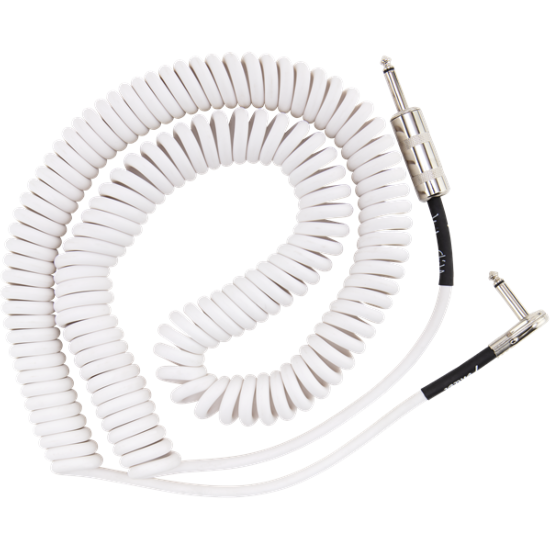 Hendrix Voodoo Child Coil Instrument Cable, Straight/Angle, 30', White