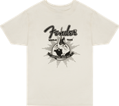 Fender World Tour T-Shirt, Vintage White, XXL