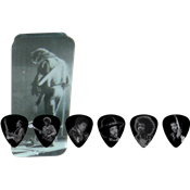 Dunlop Boite 12 médiators Jimi Hendrix - Silver Portrait Medium