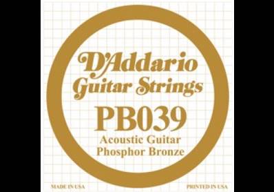 D'Addario Corde guitare folk. 039