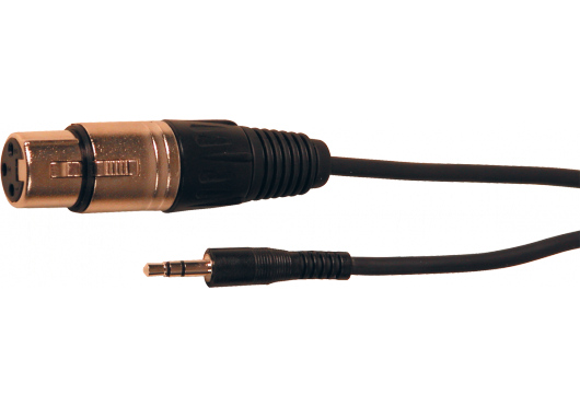 Yellow Cable K12-3 - Cable Audio Mixte Mini Jack Stéréo Mâle/XLR Femelle 3m