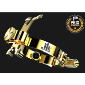 JLV SOUND - Ligature JLV plaquée Or pour saxophone Baryton