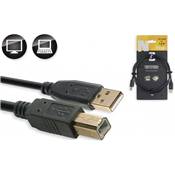 Stagg NCC1,5UAUB - Câble Ordinateur USB A-B 2.0 - 1,5M