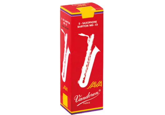 Vandoren SR342R - Java Filed Red Cut force 2 - anches saxophone baryton - boite de 5