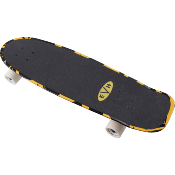 Skateboard EVH yellow and Black stripes by Aluminati