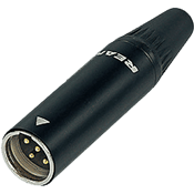 Neutrik RT4MC-B - fiche mini xlr 4 pôles mâle