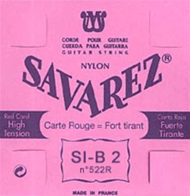 Savarez 522R - si-2 rouge nylon rect