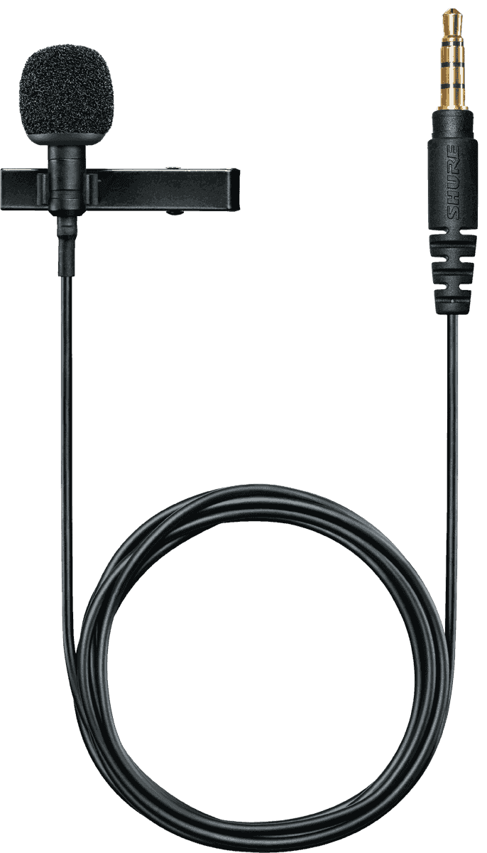 --- DISCONTINUE ---Shure MVL - micro cravate MVL pour smartphone-tablette