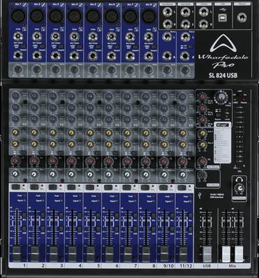Wharfedale SL824USB - table de mixage 8 entrees usb