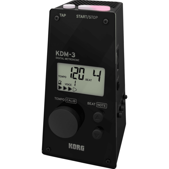 Korg KDM-3-BK - Métronome Noir, avec haut-parleur résonant