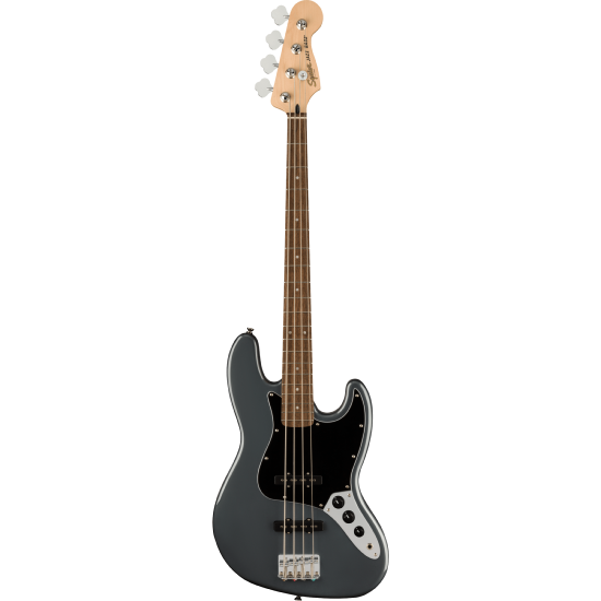 --- DISCONTINUE ---Affinity Series Jazz Bass, Laurel Fingerboard, Black Pickguard, Charcoal Frost Metallic